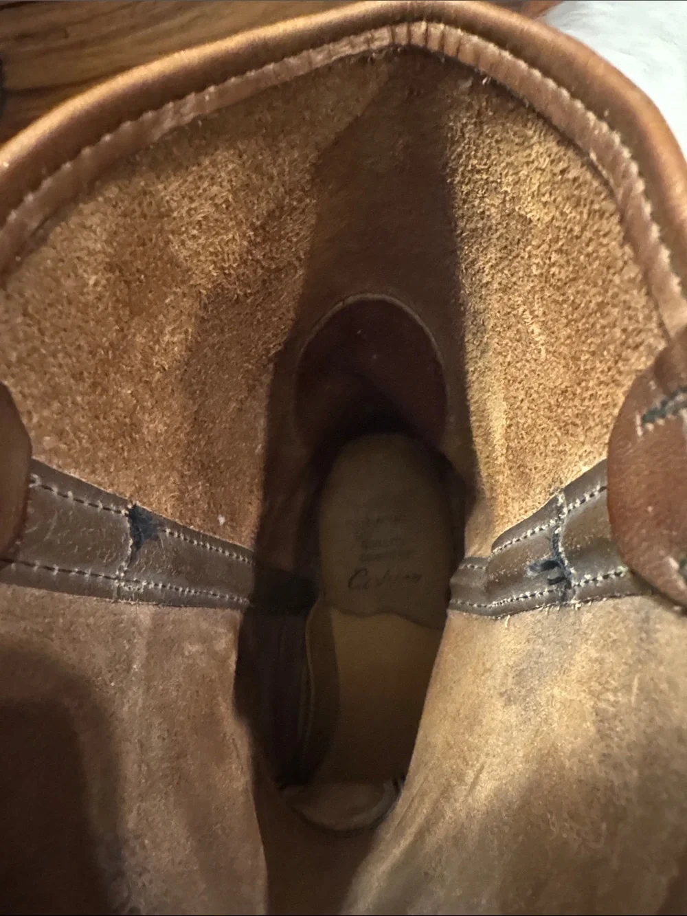 Red Wing Vintage Men's Tan Leather Pull-On  Boots 1187 Made in USA pre-owned.